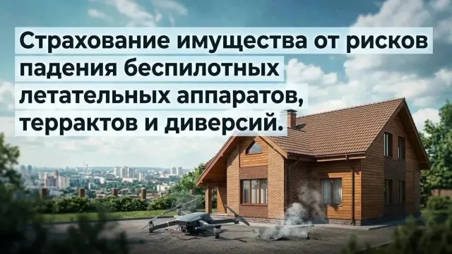 Страхование имущества от рисков падения БПЛА, террактов и диверсий
